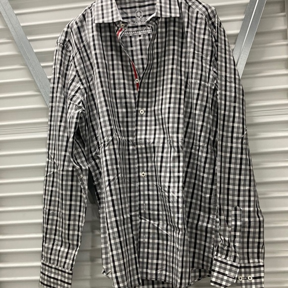 Bugatchi Other - Bugatchi Black and White Casual Button Down Shirt